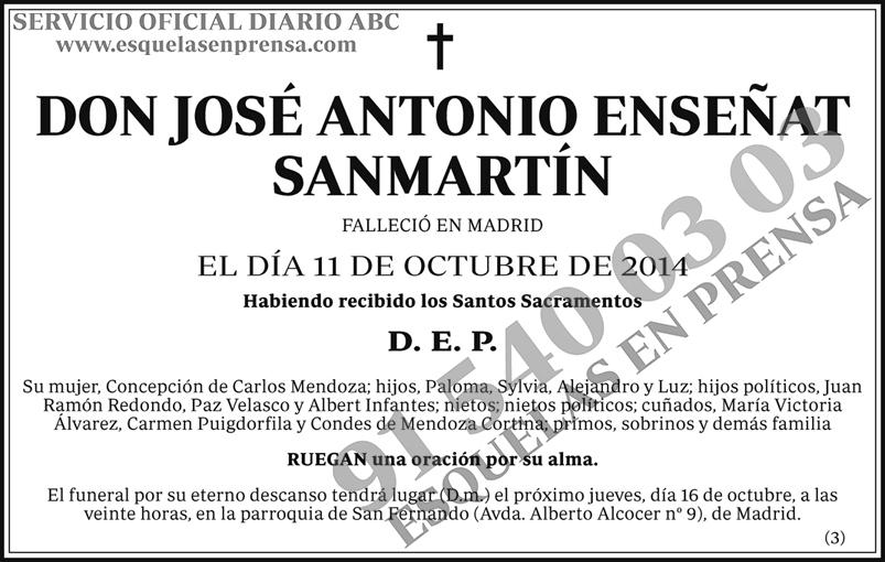 José Antonio Enseñat Sanmartín